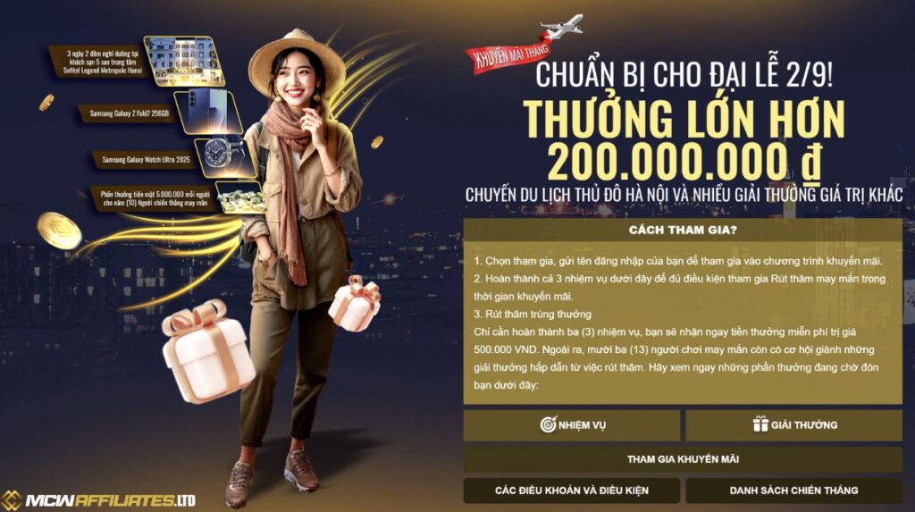 Khuyến Mãi Chào Mừng Lễ 2/9 - Thưởng Lớn, Tận Hưởng Lễ Hội