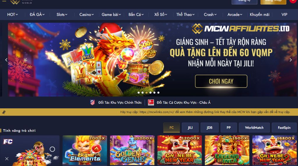 Thưởng Chào Mừng MCW